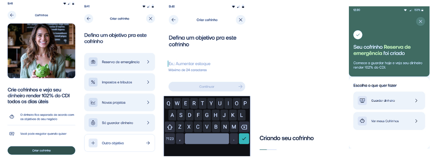 Passo a passo para criar Cofrinho PJ no PicPay