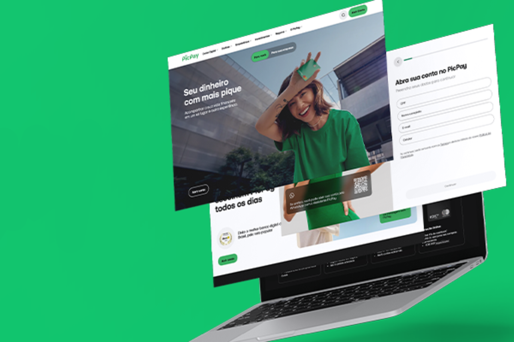 Novo site do PicPay foca na abertura de contas
